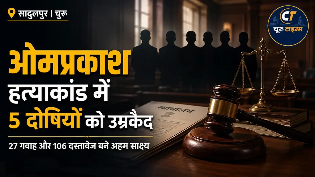 सादुलपुर न्यूज़: ओमप्रकाश हत्याकांड में पांच दोषियों को उम्रकैद