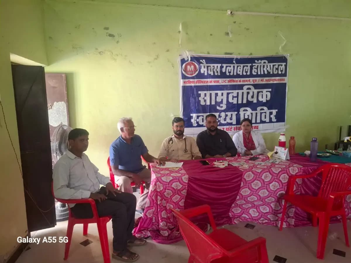 सहजूसर में मैक्स ग्लोबल हॉस्पिटल की ओर से निःशुल्क स्वास्थ्य जांच शिविर आयोजित, ग्रामीणों ने उठाया लाभ