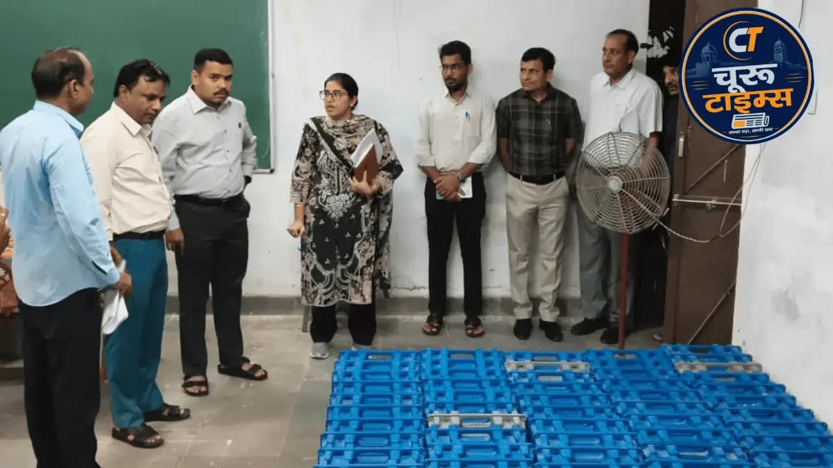चूरू जिले के 11 निकायों के लिए ईवीएम का बूथवार आवंटन